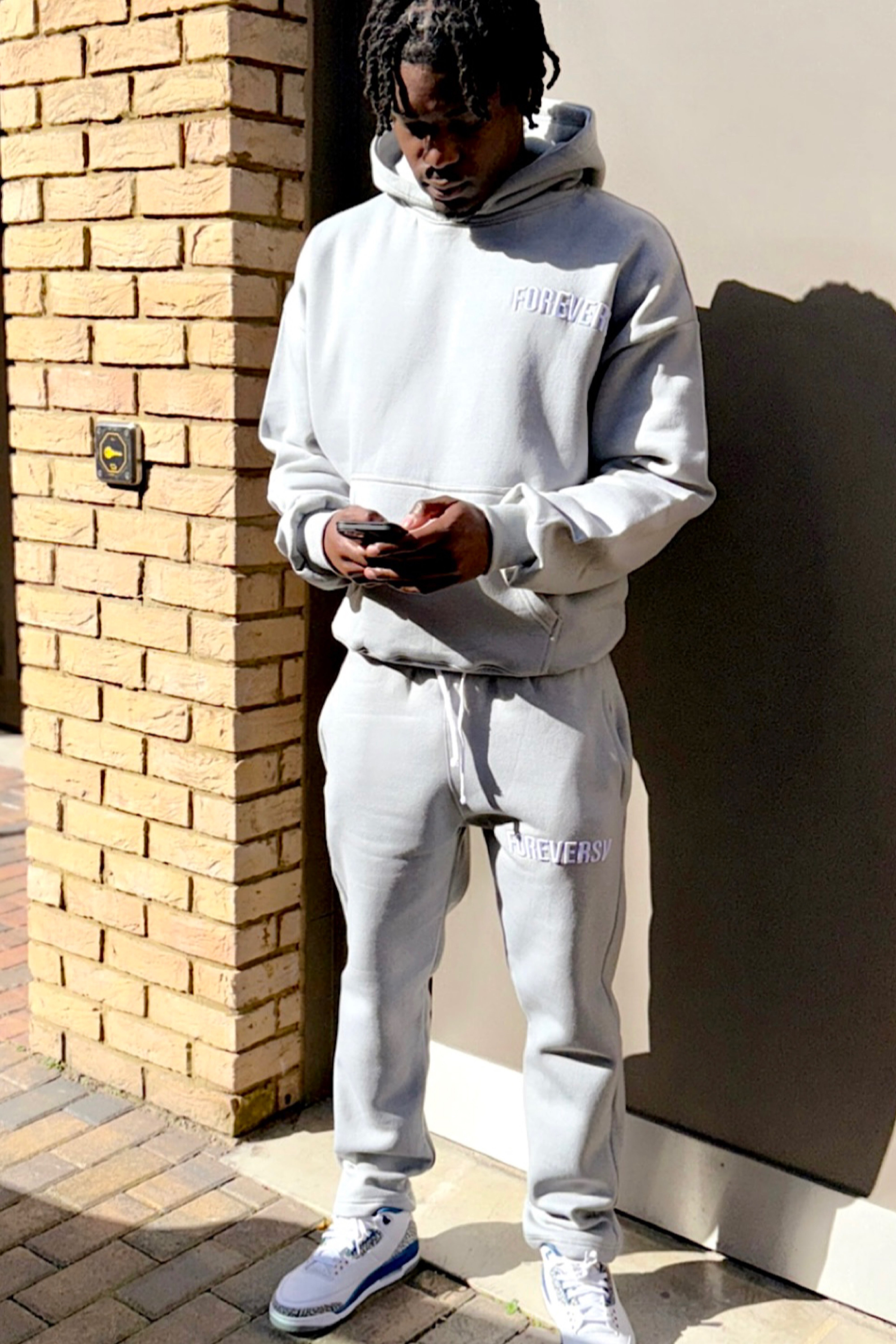 Foreversv Signatured Track Pants - Grey